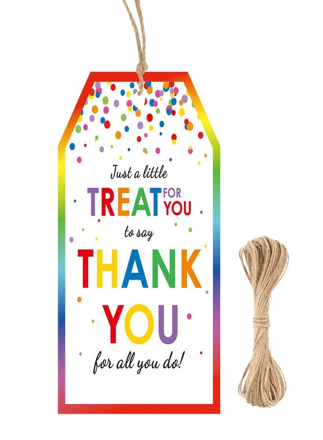 g2 بلس بطاقات شكر من G2PLUS، 50 قطعة، بطاقات شكر على كل ما تقدمونه، بطاقات شكر ملونة بنقاط، بطاقات هدايا ورقية مع خيط لتغليف الهدايا، أكياس الهدايا، هدايا الحفلات - Image 1